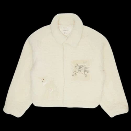 ERL Fleece Wool Bomber Jacket 'Oatmeal'