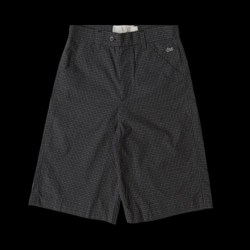 ERL Tailored Mini Plaid Skate Shorts 'Black'