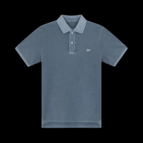 ERL Script Polo T-Shirt 'Navy'