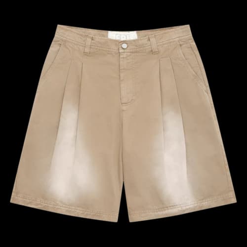 ERL Pleated Chino Shorts Woven 'Beige'