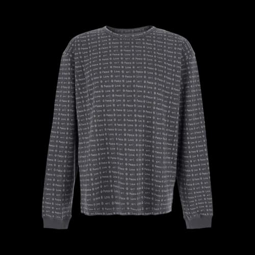 ERL Jacquard Long-Sleeve Tee Knit 'Brown'