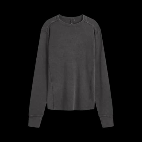 Entire Studios Thermal Long-Sleeve T-Shirt 'Washed Black'
