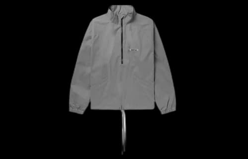 Fear of God Essentials 3M Reflective Half Zipper Interchange Jacket Gray