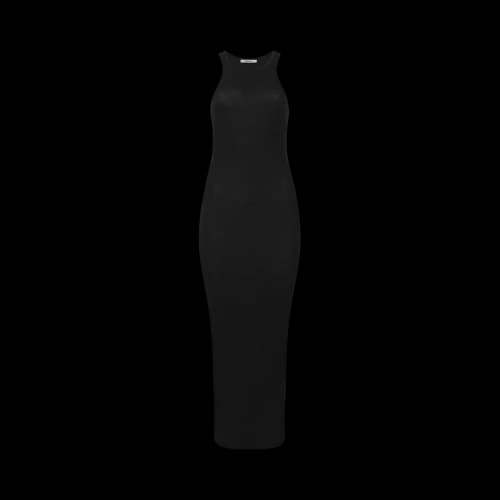 Entire Studios Midi Muscle Tank Top Dress 'Black'