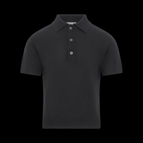 Entire Studios Short-Sleeve Knit Polo 'Black'