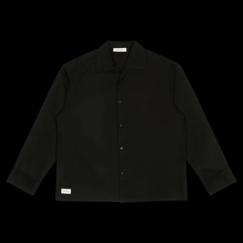 Entire Studios Long-Sleeve Pajama Shirt 'Black'