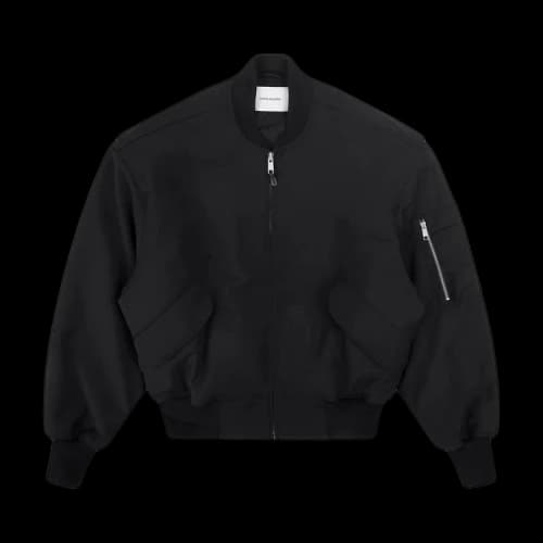 Entire Studios Broad Wool Bomber 'Black'