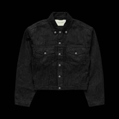 Entire Studios Shrunken Denim Jacket 'Raw Black'
