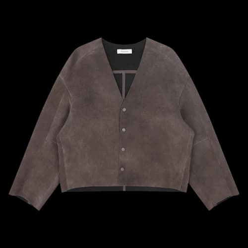 Entire Studios Minimal Leather Jacket 'Green'