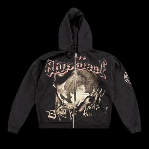 Cactus Jack by Travis Scott Utopia My Eyes Zip Hoodie 'Black'