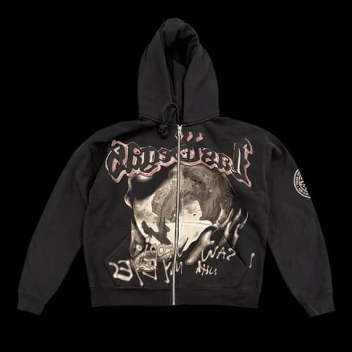 Cactus Jack by Travis Scott Utopia My Eyes Zip Hoodie 'Black'