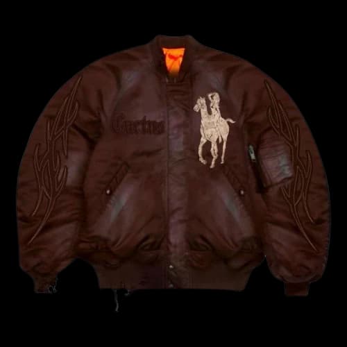 Cactus Jack by Travis Scott x MOWALOLA Houston Bomber Jacket 'Brown'