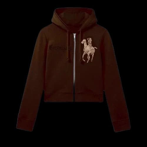 Cactus Jack by Travis Scott x MOWALOLA Houston Zip Hoodie 'Brown'