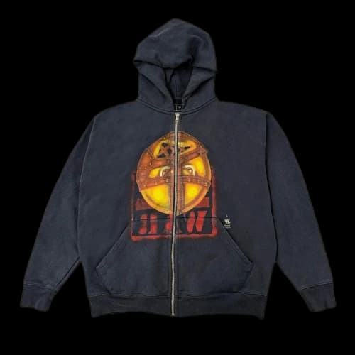 Cactus Jack by Travis Scott x WWE Mankind Zip Hoodie 'Black'