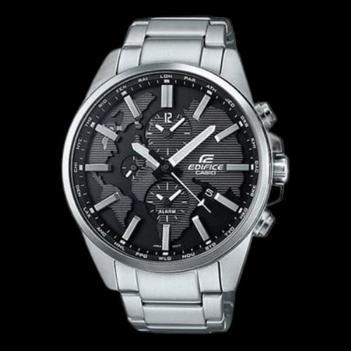 CASIO Quartz EDIFICE Black Watch Dial Mens Black Analog