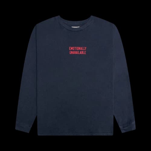 Emotionally Unavailable Crewneck 'Navy Blue'