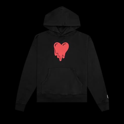 Emotionally Unavailable Heart Logo Hoodie 'Black'
