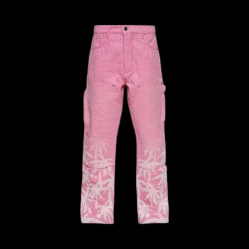 Amiri Palm Tree Carpenter Pants 'Pink'