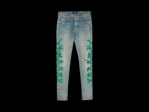 AMIRI Dubai Bone Skinny Jeans Blue