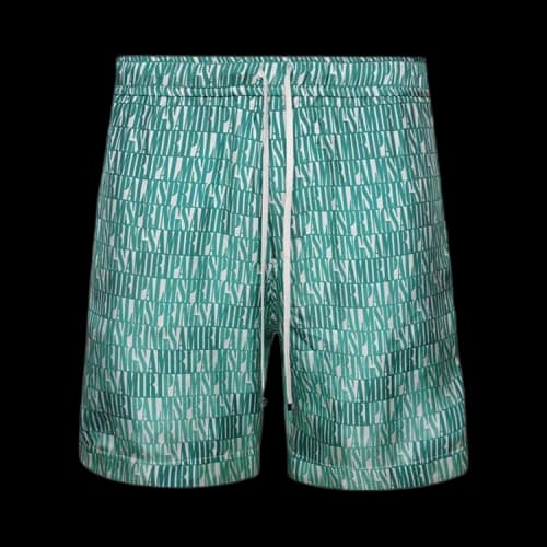 Amiri x Palm Springs Silk Shorts 'Green'