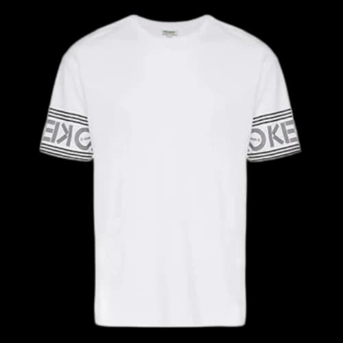 KENZO Cotton logo Printing Casual Short Sleeve White