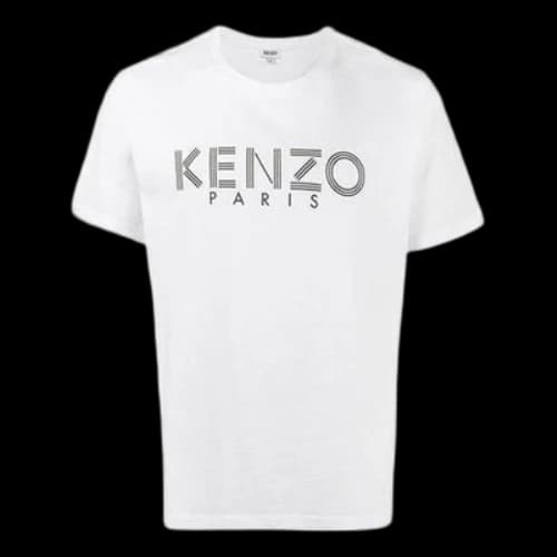 KENZO Cotton logo Printing Short Sleeve T-Shirt 'White Black'