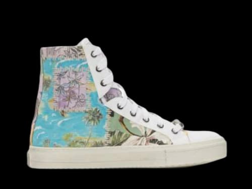 AMIRI Hawaiian Reconstructed Sunset High Top White Multi