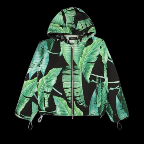 Amiri Banana Leaves Hooded Parka Jacket 'Green'
