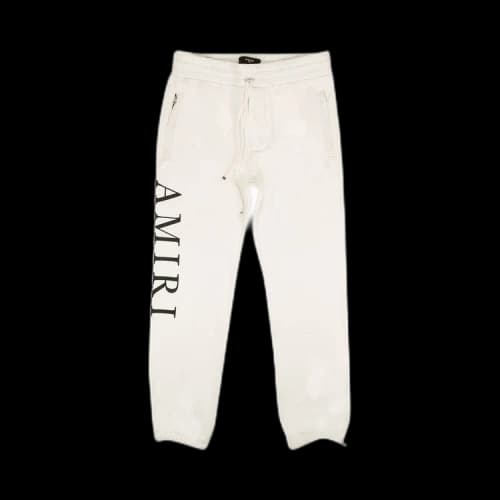 Amiri Large Logo Sweatpants 'White'