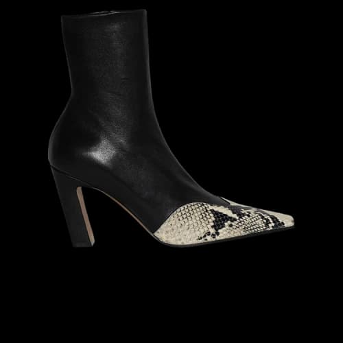 Khaite Nevada Stretch High Boot 'Black Natural Python' (Women's)