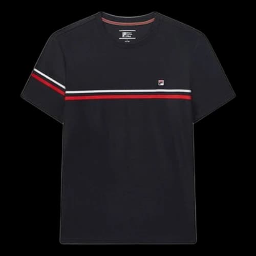 FILA Stripe Business Round Neck Blue