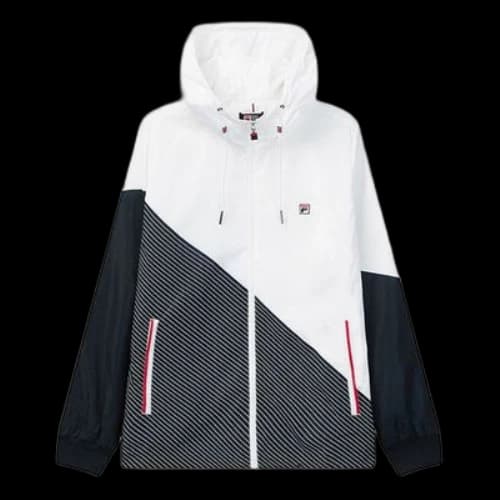 FILA Sports Contrasting Colors Woven Jacket White