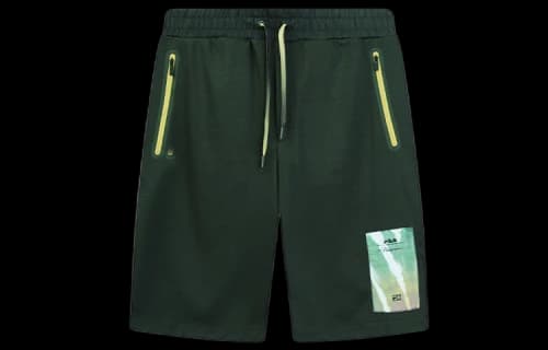 FILA x 31 Phillip Lim Pattern Logo Printing Knit Drawstring Shorts Dark Green