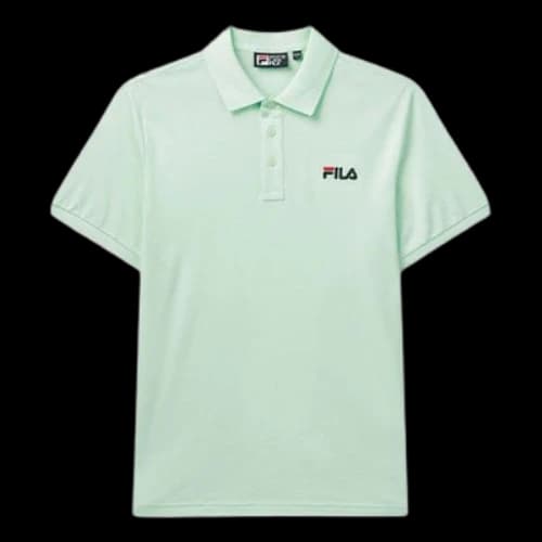 FILA Logo Bee Embroidered Short Sleeve polo Green