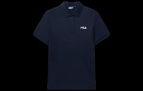 FILA Logo Embroidered Short Sleeve polo Blue