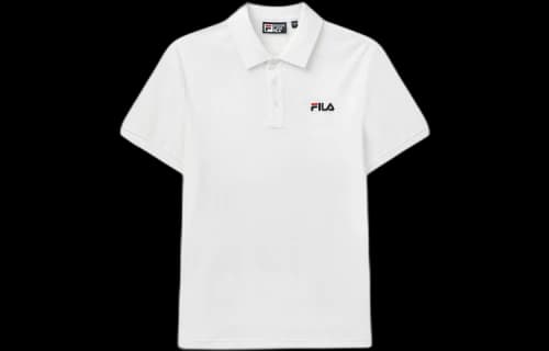 FILA Logo Bee Embroidered Short Sleeve polo White