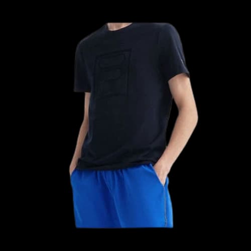 FILA BOX Printing Short Sleeve Blue