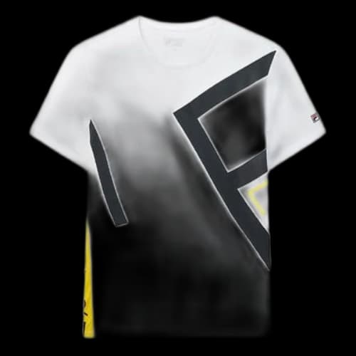 FILA Casual Sports Breathable Round Neck Pullover Short Sleeve White