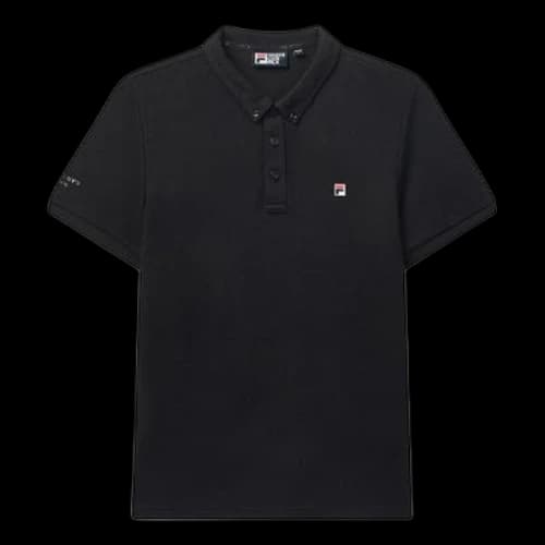 FILA Short Sleeve POLO Stylish Simplicity Sports Short Sleeve Black