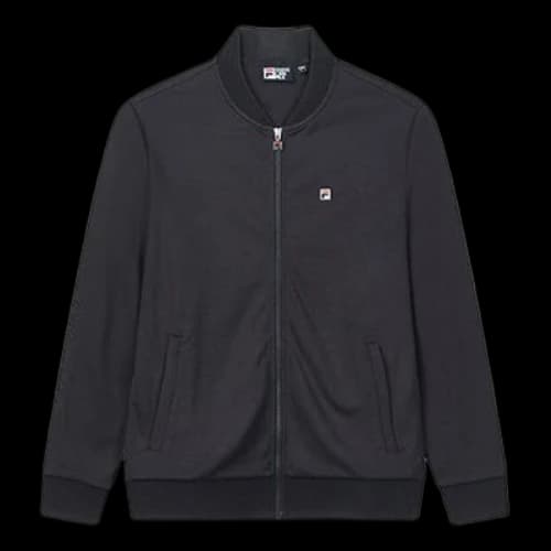 FILA Logo Zipper Mesh Collar Navy Blue Jacket