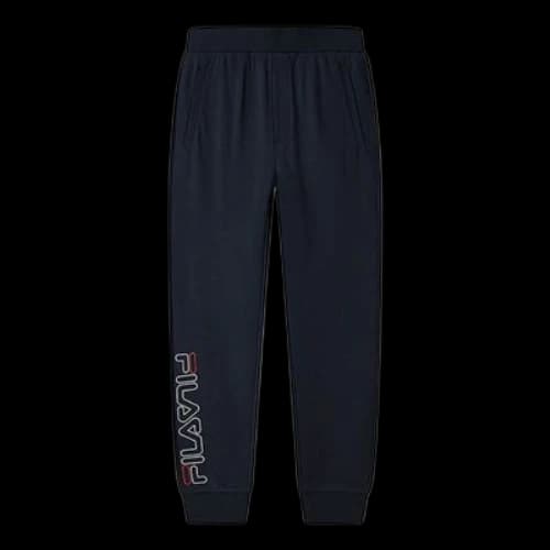 FILA Casual Bundle Feet Knit Sports Long Pants Blue