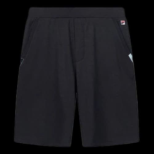 FILA Embroidered Logo Knit Athleisure Casual Sports Beach Shorts Blue