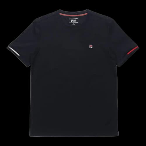 FILA Small Logo Jacquard Short Sleeve Navy Blue