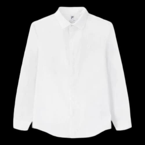 FILA Contrasting Colors Blue Long Sleeves Shirt White