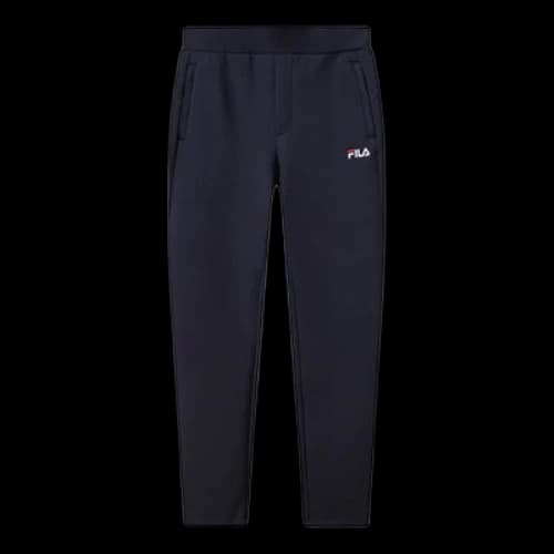 FILA Straight Casual Pants Stay Warm Sports Knit Long Pants Blue