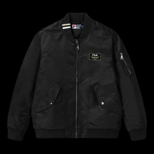 FILA Casual Woven Baseball Collar Jacket For Men Black