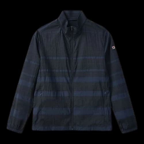 FILA Logo Zipper hooded Jacket Blue