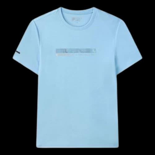 FILA Casual Sports Round Neck Short Sleeve Blue