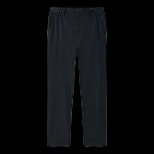FILA Logo Embroidered Solid Color Woven Straight Casual Pants Blue