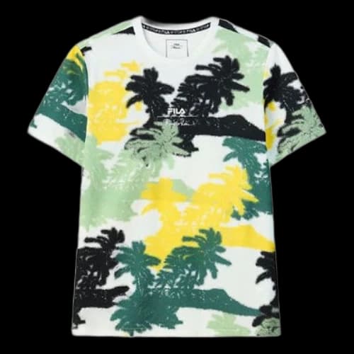 FILA x 3.1phillip lim Crossover Casual Sports Round Neck Printing Short Sleeve White T-Shirt